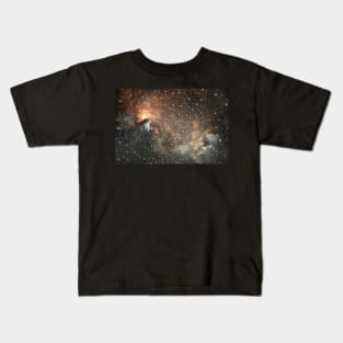 Fiery snowfall Kids T-Shirt